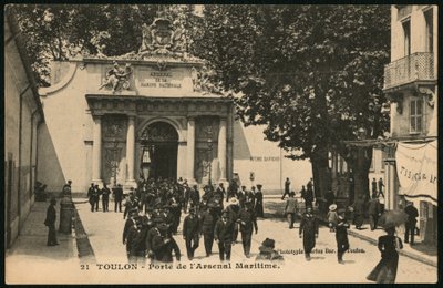Gate of the Naval Arsenal, Toulon by French Photographer
